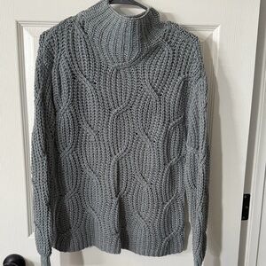 Tribal Gray Cable Knit Women's Sweater